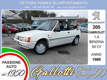 PEUGEOT 205 CABRIOLET 1.4 benzina 60cv