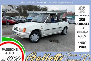 PEUGEOT 205 CABRIOLET 1.4 benzina 60cv