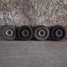 4 ruote complete Fiat Panda 13” – gomme + cerchi