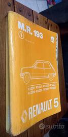 1977 Manuale Officina Assistenza Renault 5 M.R 193