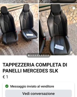 TAPPEZZERIA COMPLETA DI PANELLI SLK 
