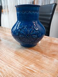 Vaso ceramica Bitossi Rimini Blu - Aldo Londi - c1