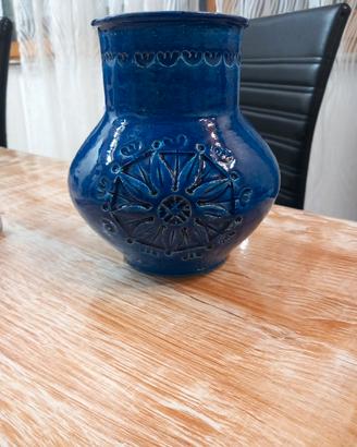 Vaso ceramica Bitossi Rimini Blu - Aldo Londi - c1