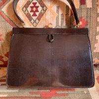 Set borsa e portamonete vintage in serpente