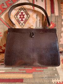 Set borsa e portamonete vintage in serpente