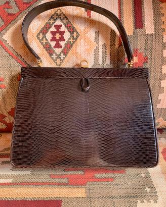 Set borsa e portamonete vintage in serpente