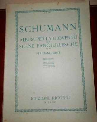 Spartito 1919 Shumann per pianoforte