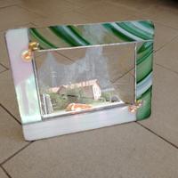 Cornice porta foto design in vetro