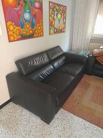 2 divani in vera pelle Natuzzi relax reclinabili