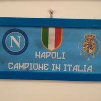 targa in legno Napoli calcio