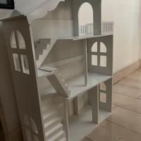 Casette delle bambole in legno - 3 piani