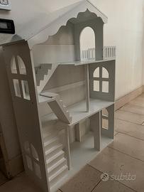 Casette delle bambole in legno - 3 piani