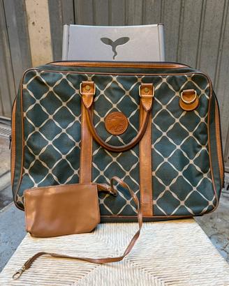 Borsa Ventiquattrore Hunting World Safari in Pelle