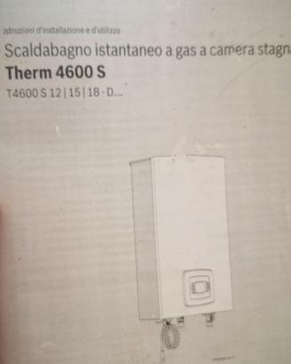 Scaldabagno gas metano Junkers Bosch
