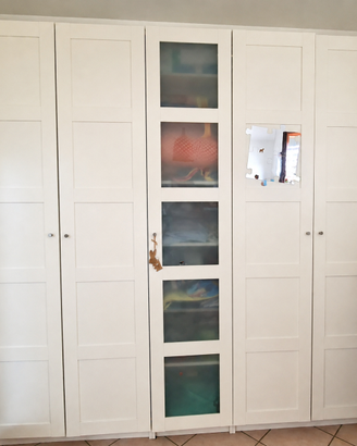 Armadio IKEA PAX 5 ante bianco – 250×60×236 cm
