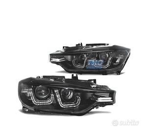 FARI BMW F30 F31 11-15 XENON LUCE DIURNA LED NERO
