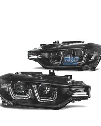 FARI BMW F30 F31 11-15 XENON LUCE DIURNA LED NERO