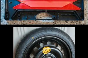 Ruotino Nissan micra k12 nuovo con triangol e cric