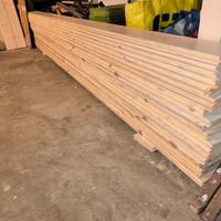 trave e perline in legno 