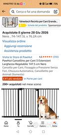 cancelletto per cani pawhut