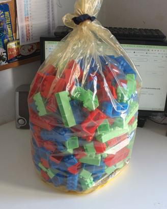 Mega Building Blocks sacco costruzioni tipo Lego u