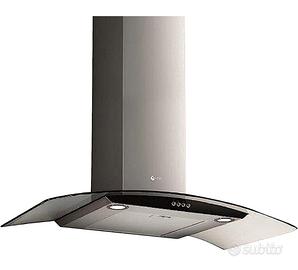 Turboair Iris Cappa aspirante in vetro/acciaio ino