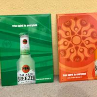 Targhe in latta pubblicità Bacardi Breezer