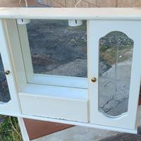 Mobile Specchio Bagno mobiletto con scomparti