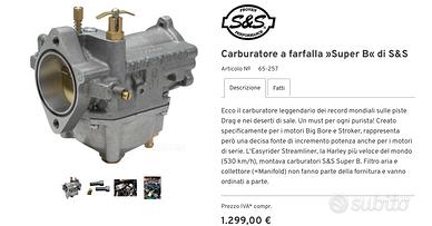 Carburatore S&S super B