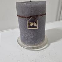 Candela profumata, nuova, con piattino, da 39 a 18