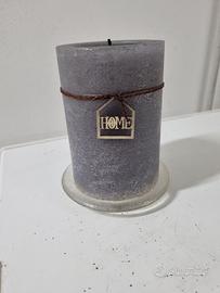 Candela profumata, nuova, con piattino, da 39 a 18