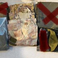 Mimetica, sciarpa, cintura, pile militare Esercito