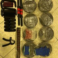 SET PESI MANUBRI E SET CALISTHENICS CARDIO