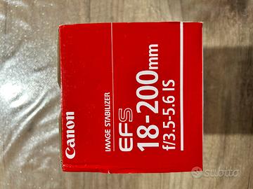 Obiettivo Canon EFS 18-200mm f/3.5-5.6 IS