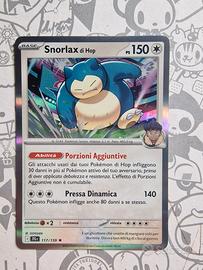 Snorlax di Hop - Carta Pokémon Olografica Rara