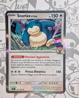 Snorlax di Hop - Carta Pokémon Olografica Rara