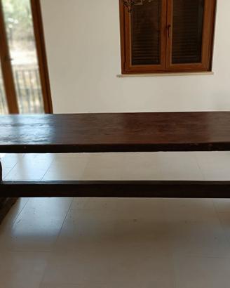Antico Tavolo Fratino in Noce Massiccio fine '800