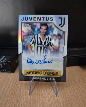 topps chrome Juventus Cabrini auto 