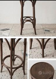 2 sgabelli alti vintage stile Thonet
