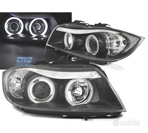 FARI BMW E90 E91 05-08 ANGEL EYES CCFL FONDO NERO