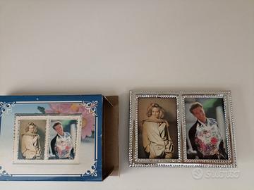 Cornice piccola con doppia foto - Colore Argento
