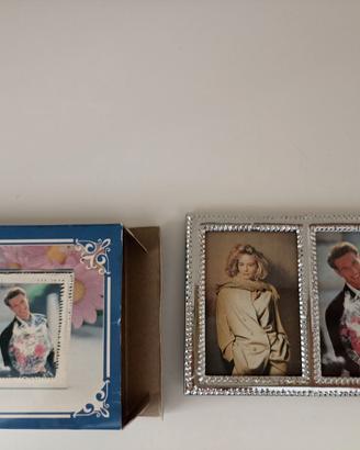 Cornice piccola con doppia foto - Colore Argento