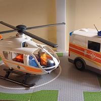 Set Ambulanza e Elicottero soccorso Playmobil