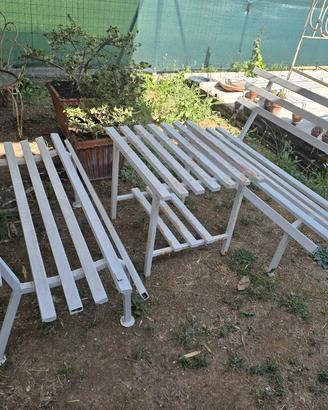 set giardino panchina e tavolo ferro 