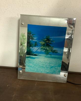 Quadro lampada con rumore bianco