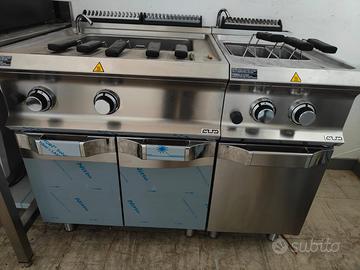 Friggitrice cuocipasta con cestello 3 o 2 vani