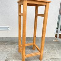 Sgabello alto in legno porta telefono candele ecc