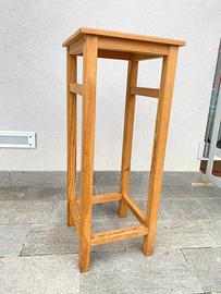 Sgabello alto in legno porta telefono candele ecc