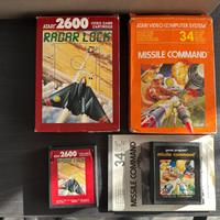 Giochi MISSILE COMMAND e RADAR LOCK x ATARI 2600
