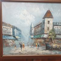 Quadro Dipinto a Mano Olio su Tela con Cornice 